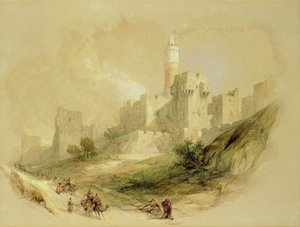 Jeruzalem en de Toren van David door David Roberts